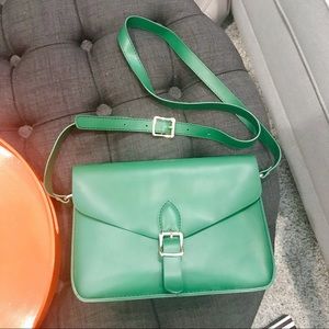 PINKBAG VEGAN LEATHER CROSSBODY GREEN